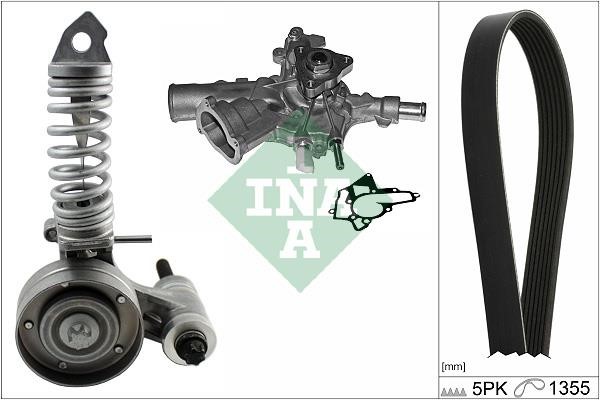 INA 529 0297 31 DRIVE BELT KIT, WITH WATER PUMP 529029731