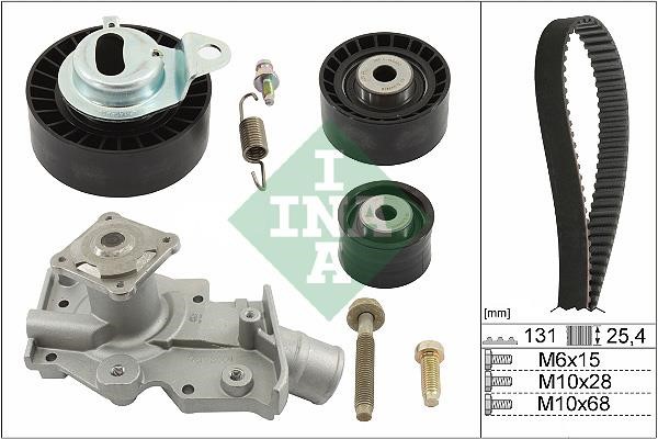 INA 530 0102 30 TIMING BELT KIT WITH WATER PUMP 530010230