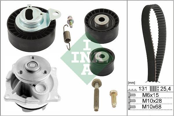 INA 530 0102 31 TIMING BELT KIT WITH WATER PUMP 530010231