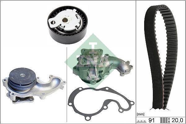 INA 530 0142 30 TIMING BELT KIT WITH WATER PUMP 530014230