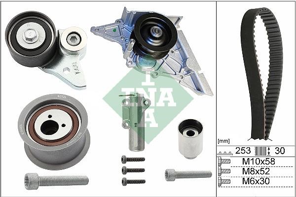 INA 530 0366 30 TIMING BELT KIT WITH WATER PUMP 530036630