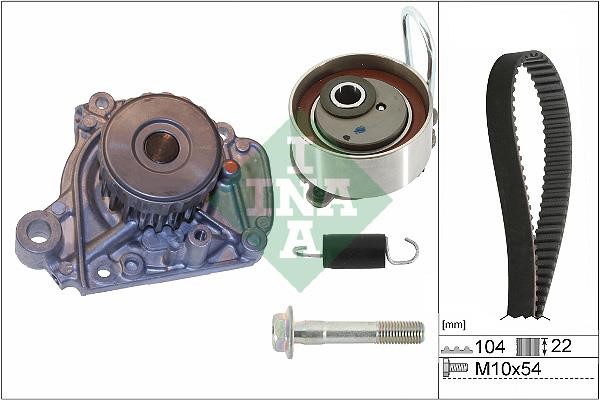 INA 530 0506 31 TIMING BELT KIT WITH WATER PUMP 530050631