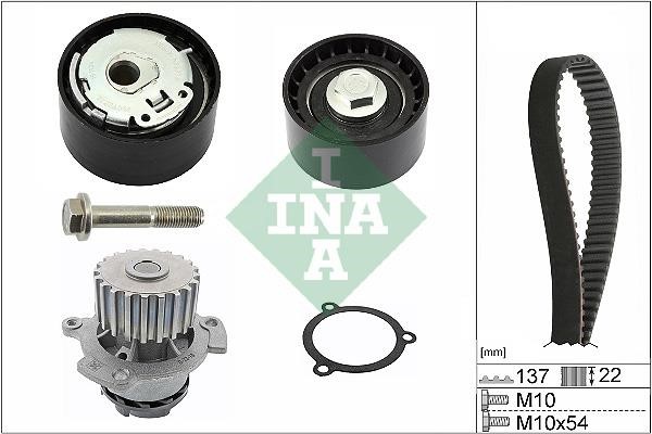 INA 530 0536 30 TIMING BELT KIT WITH WATER PUMP 530053630