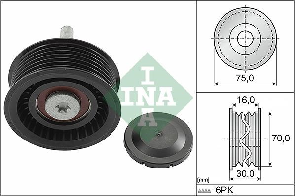 INA 532 0801 10 Idler Pulley 532080110