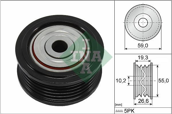 INA 532 0860 10 Idler Pulley 532086010