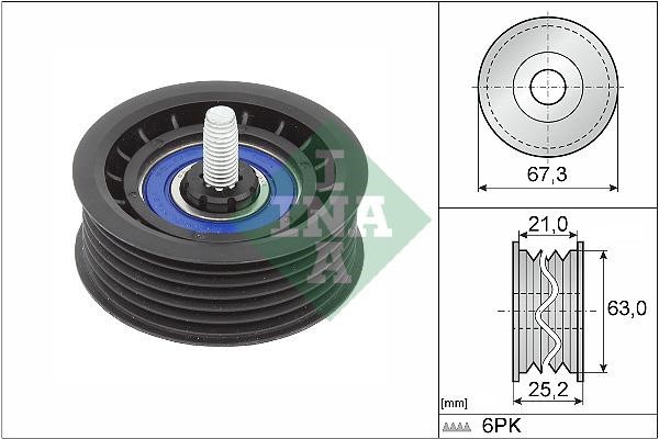 INA 532 0906 10 Idler Pulley 532090610