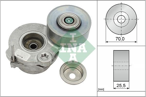 Alternator belt tensioner Audi A8: 534067210 INA Drive belt tensioner