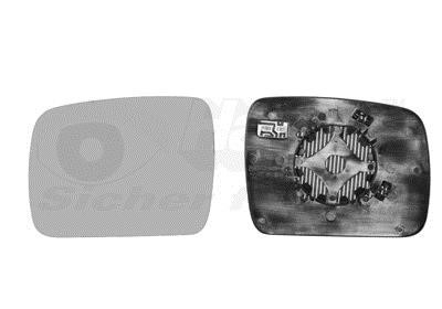 0250837 Van Wezel Wing mirror glass, left