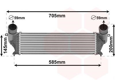 Van Wezel 01014700 Intercooler, charger 01014700