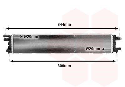 03002361 Van Wezel Engine cooling radiator