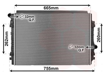 Van Wezel 03012711 Radiator, engine cooling 03012711