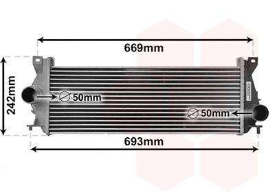 Intercooler charger Land Rover Defender: 02014707 Van Wezel Intercooler, charger