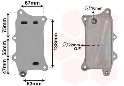 Van Wezel 03013709 Oil cooler 03013709