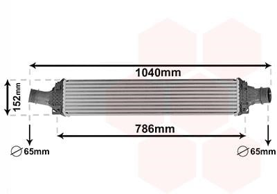 03014708 Van Wezel Intercooler, charger