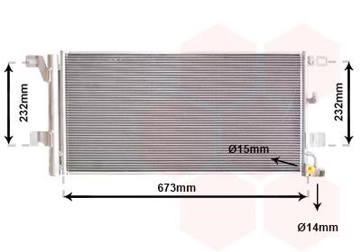 Air conditioner condenser Audi: 03015704 Van Wezel AC Condenser