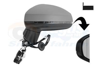 Van Wezel 0304807 Rearview mirror external left 0304807 0304807 Van Wezel Rearview mirror external left