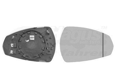 Side view mirror glass Audi: 0335838 Van Wezel Wing mirror glass, right