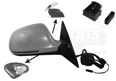 Side view mirror Audi A6: 0341818 Van Wezel Rearview mirror external right