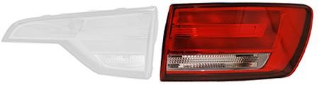 Back lights Audi A4: 0347932 Van Wezel Tail lamp upper right