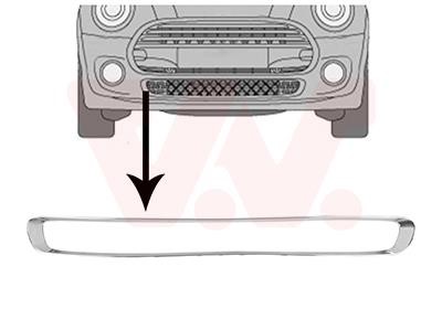 Radiator grille Mini: 0518599 Van Wezel Grille frame