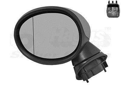 Door mirror Mini: 0518807 Van Wezel Rearview mirror external left