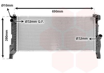 Van Wezel 06012705 Radiator, engine cooling 06012705