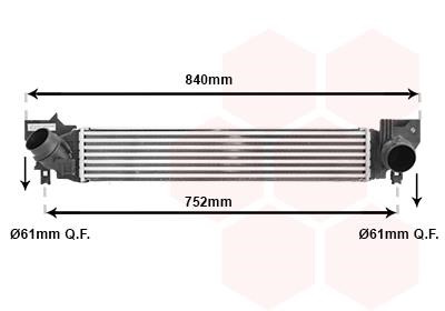 Intercooler Mini Cooper: 06014700 Van Wezel Intercooler, charger