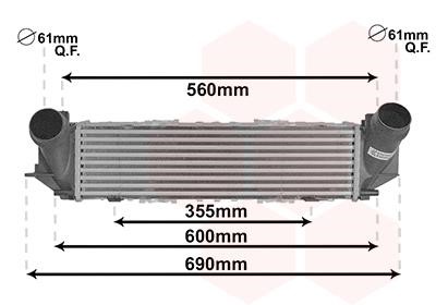 Van Wezel 06014711 Intercooler, charger 06014711