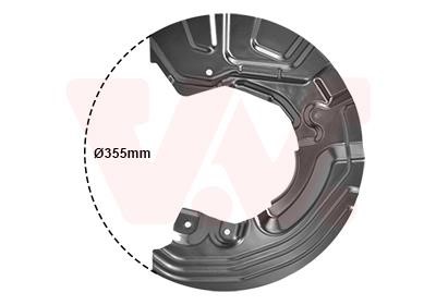 Van Wezel 0628372 Brake dust shield 0628372