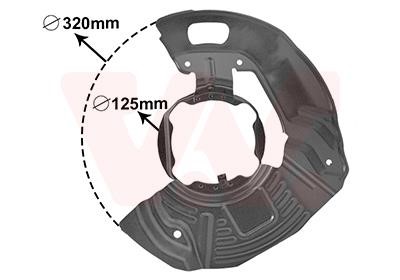 0639371 Van Wezel Brake dust shield