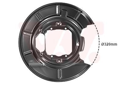 0639373 Van Wezel Brake dust shield