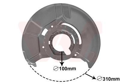 0640371 Van Wezel Brake dust shield