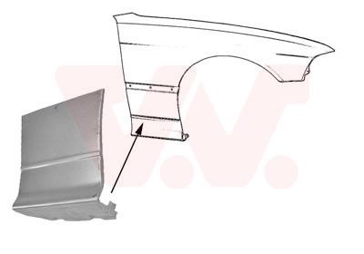 Fender repair parts BMW 3 series: 0642156 Van Wezel Repair part front fender right