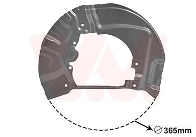 0655371 Van Wezel Brake dust shield