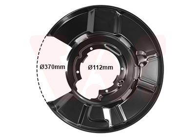 0667373 Van Wezel Brake dust shield