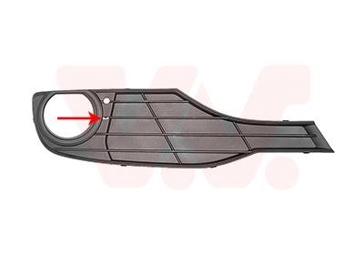 Van Wezel 0670594 Front bumper grille (plug) right 0670594 0670594 Van Wezel Front bumper grille (plug) right