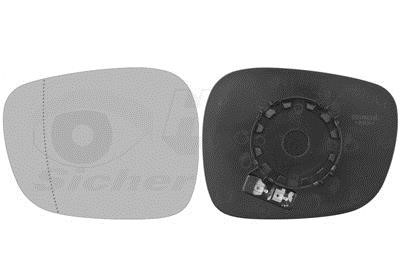 Van Wezel 0678837 Wing mirror glass, left 0678837 0678837 Van Wezel Wing mirror glass, left