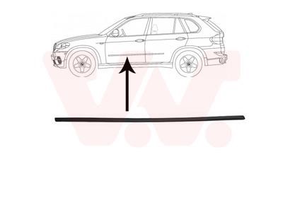 Door moulding BMW: 0689423 Van Wezel Front door trim left