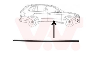 Door moulding BMW: 0689424 Van Wezel Front door trim right