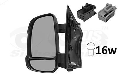 Side view mirror Citroen: 0983829 Van Wezel Rearview mirror external left