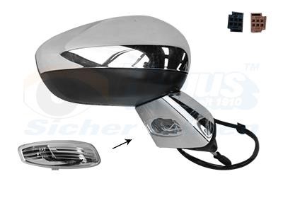 1075826 Van Wezel Rearview mirror external right