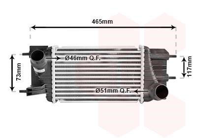 Intercooler Nissan Tiida: 13014715 Van Wezel Intercooler, charger