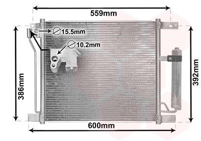 13015401 Van Wezel AC Condenser