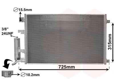 13015702 Van Wezel AC Condenser