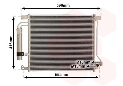 Aircon condenser Nissan: 13015703 Van Wezel AC Condenser