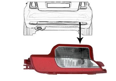 1614930 Van Wezel Reversing light right