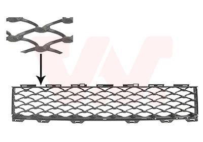 1614590 Van Wezel Front bumper grill