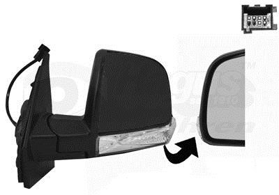 1638803 Van Wezel Rearview mirror external left