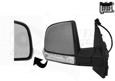 Van Wezel 1638806 Rearview mirror external right 1638806 1638806 Van Wezel Rearview mirror external right