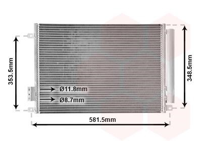 17015700 Van Wezel AC Condenser